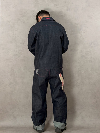 La veste en Denim floral